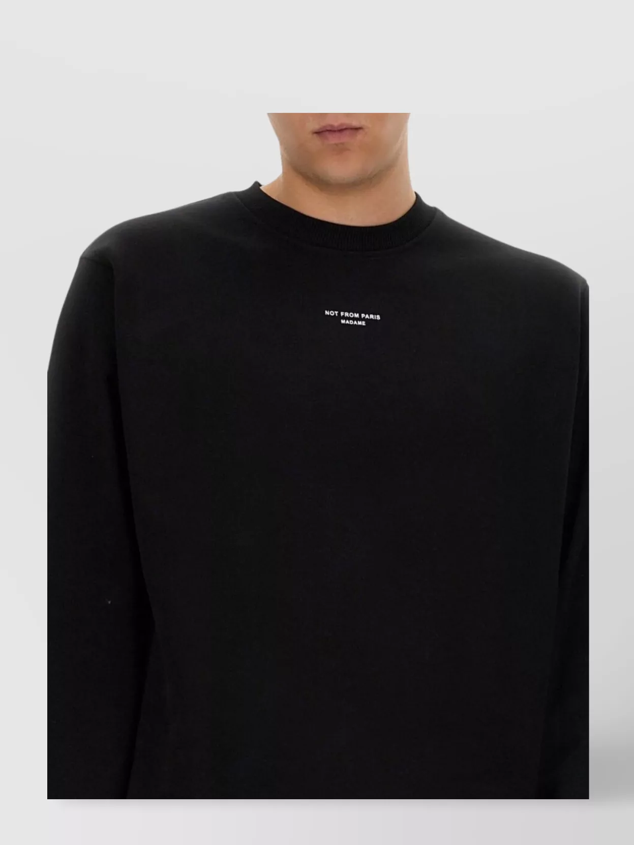 Drôle De Monsieur Cotton Slogan Sweatshirt