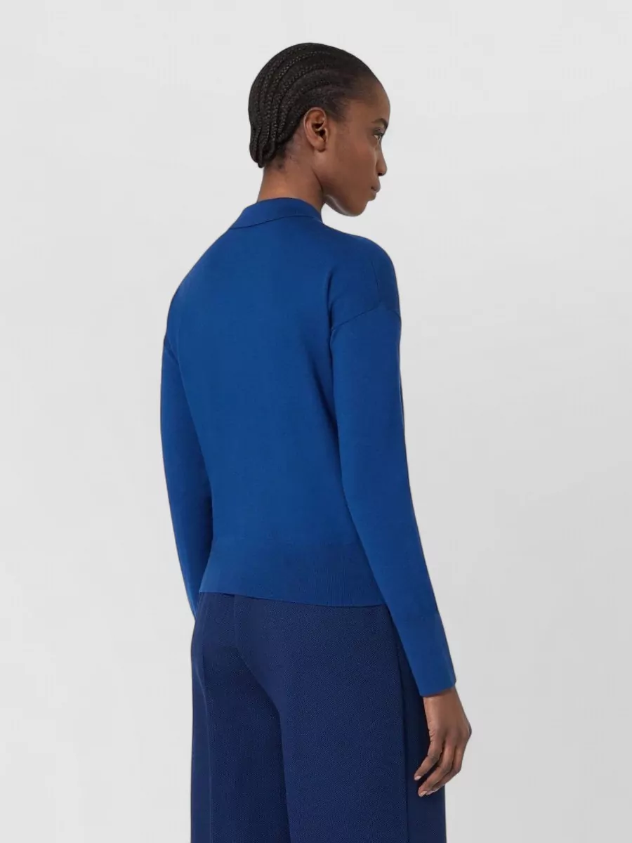 Max Mara Ribbed Slim-Fit Wool Cardigan