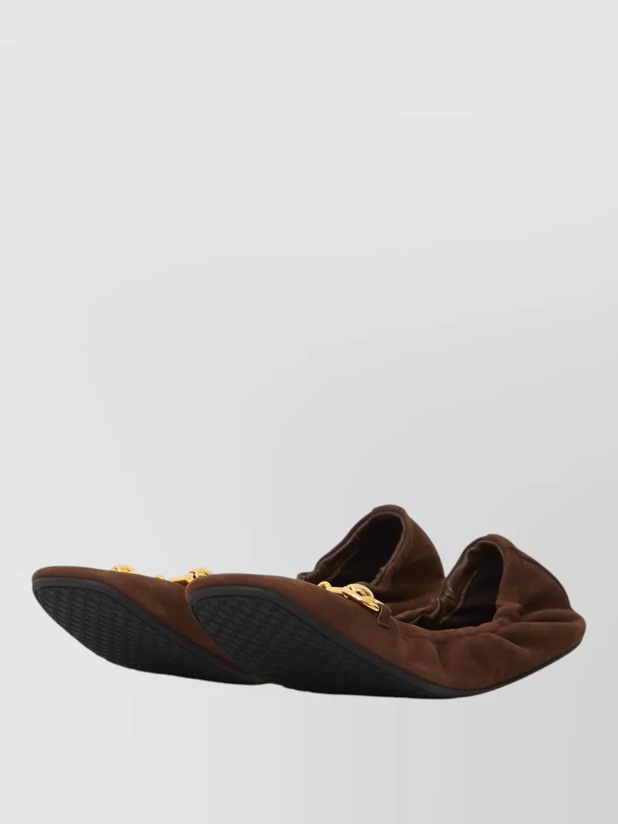 Gucci Leather Ballet Flats