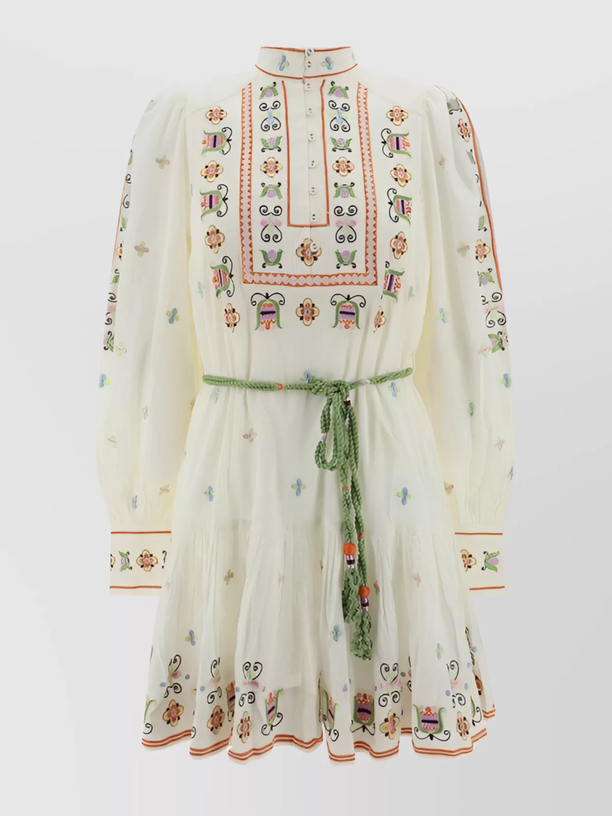 Shop Alemais Lovella Embroidered Floral Mini Dress