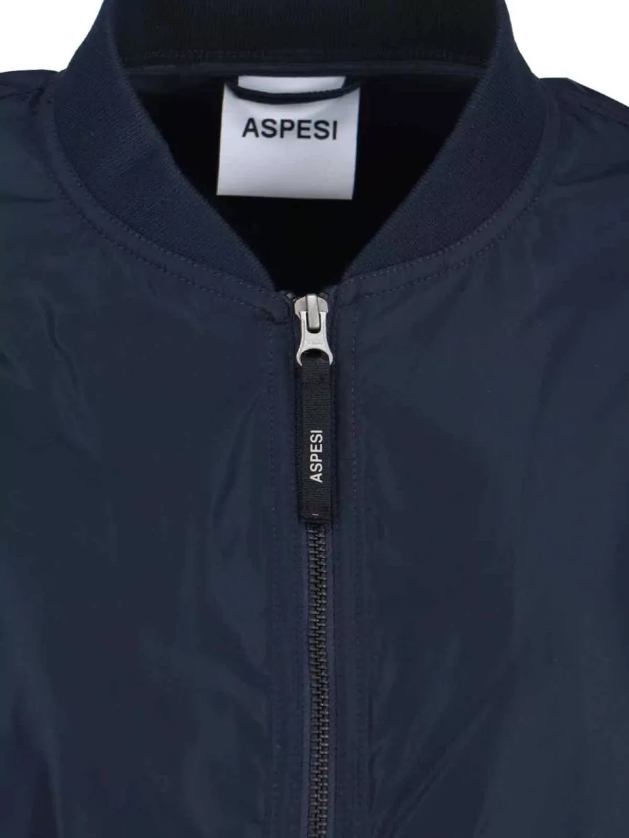 Aspesi Longline Jacket Ribbed Collar Pockets