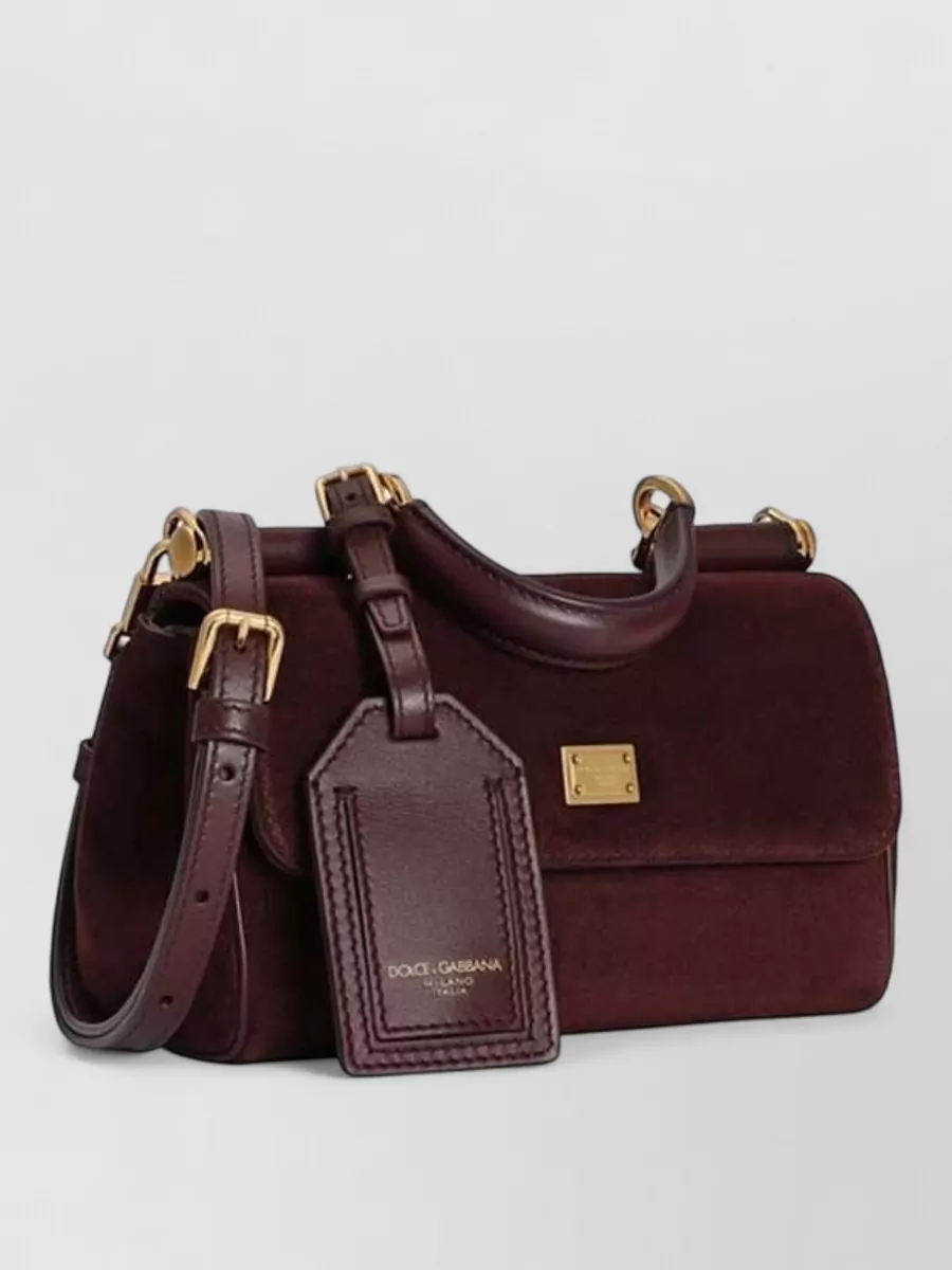 Dolce&Gabbana My Sicily Mini Leather Shoulder Bag