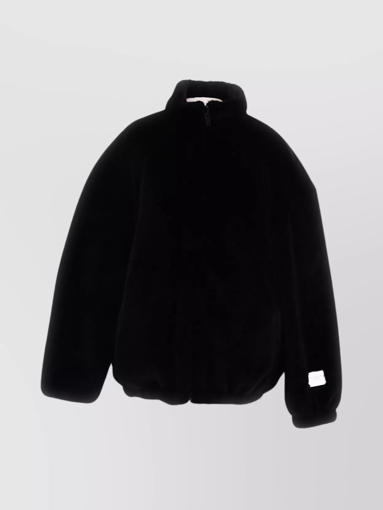 Shop Alexander Wang Cropped Faux Fur Track Jacket