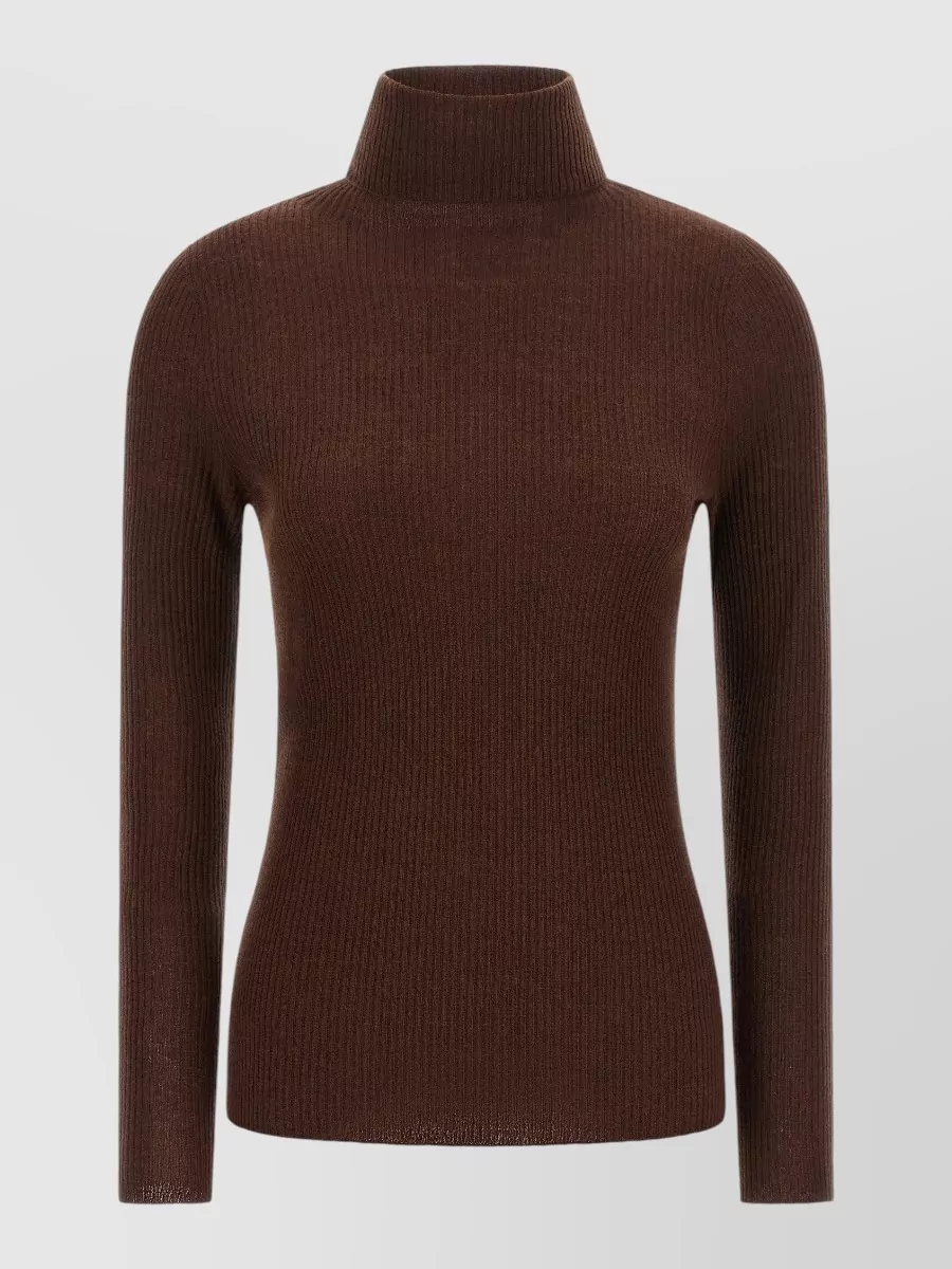 Fabiana Filippi Cashmere silk ribbed turtleneck sweater