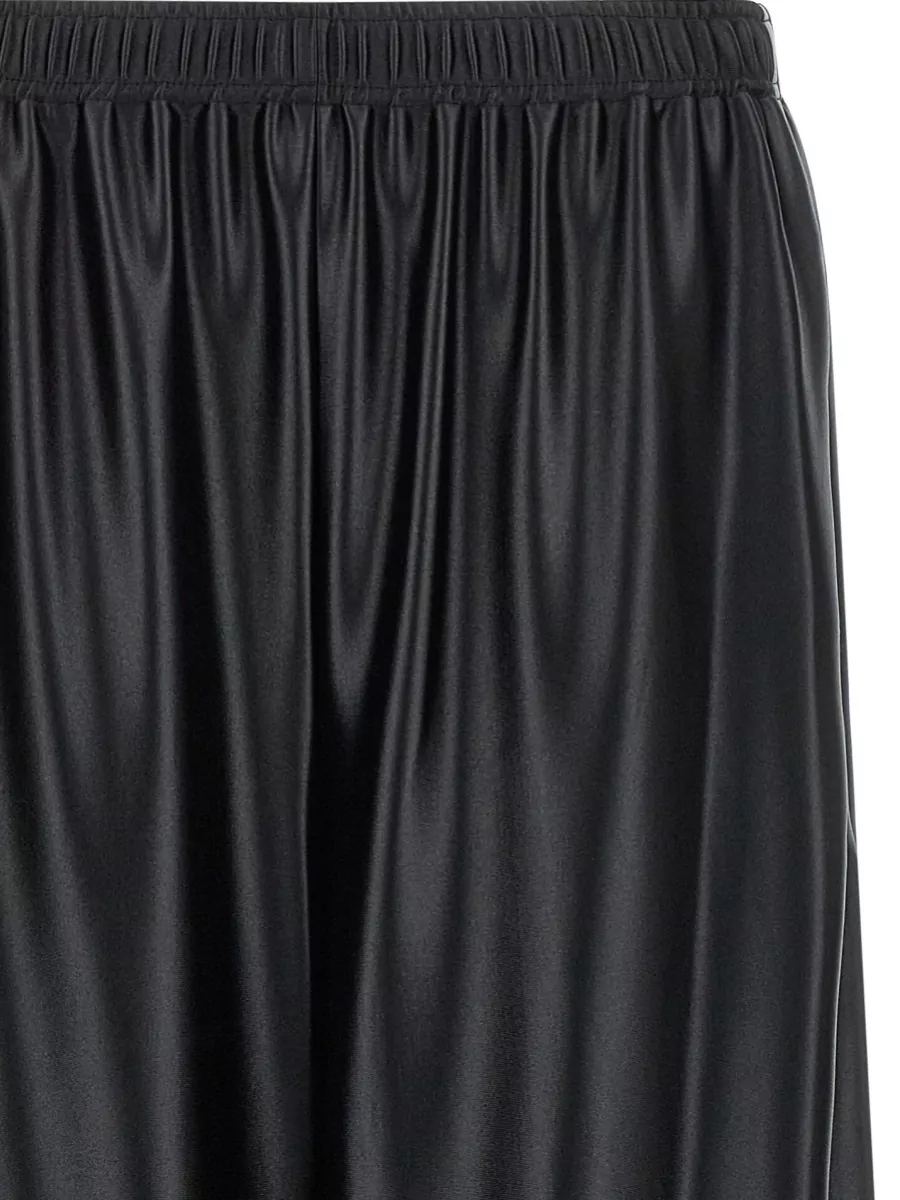 Alexander Wang Satin-Effect Mid-Rise Extra Wide-Leg Joggers