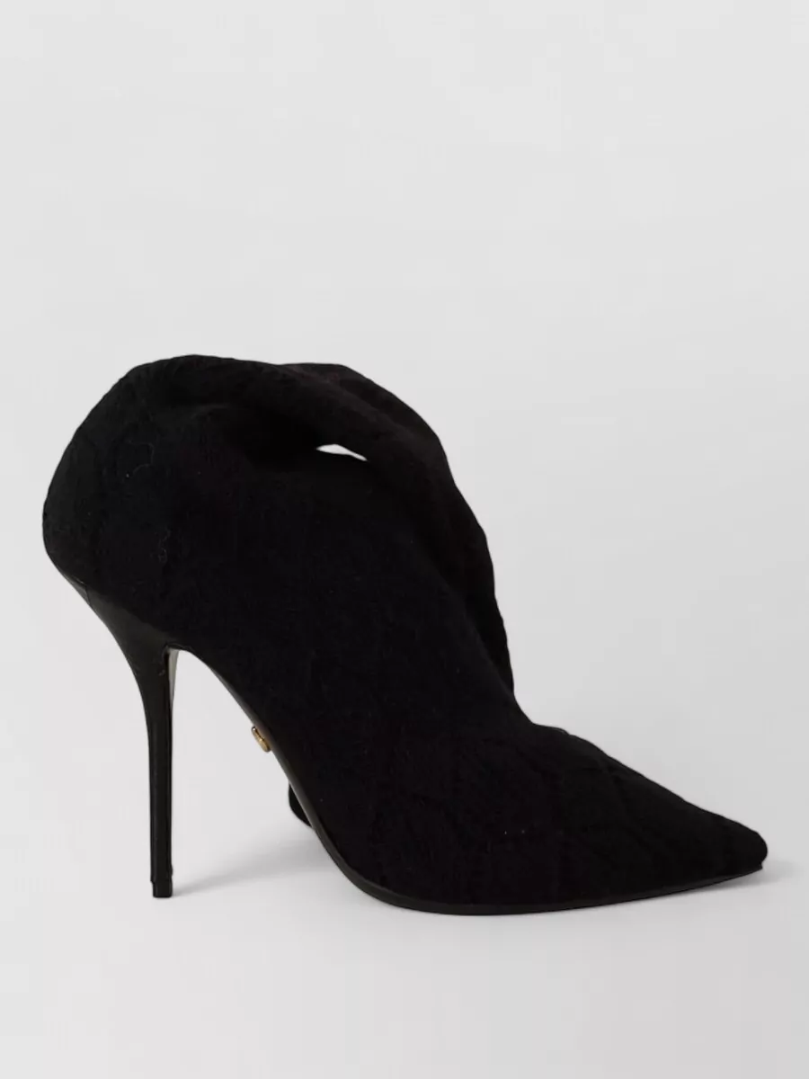 Dolce&Gabbana Stretch Knit Knee-High Sock Boots