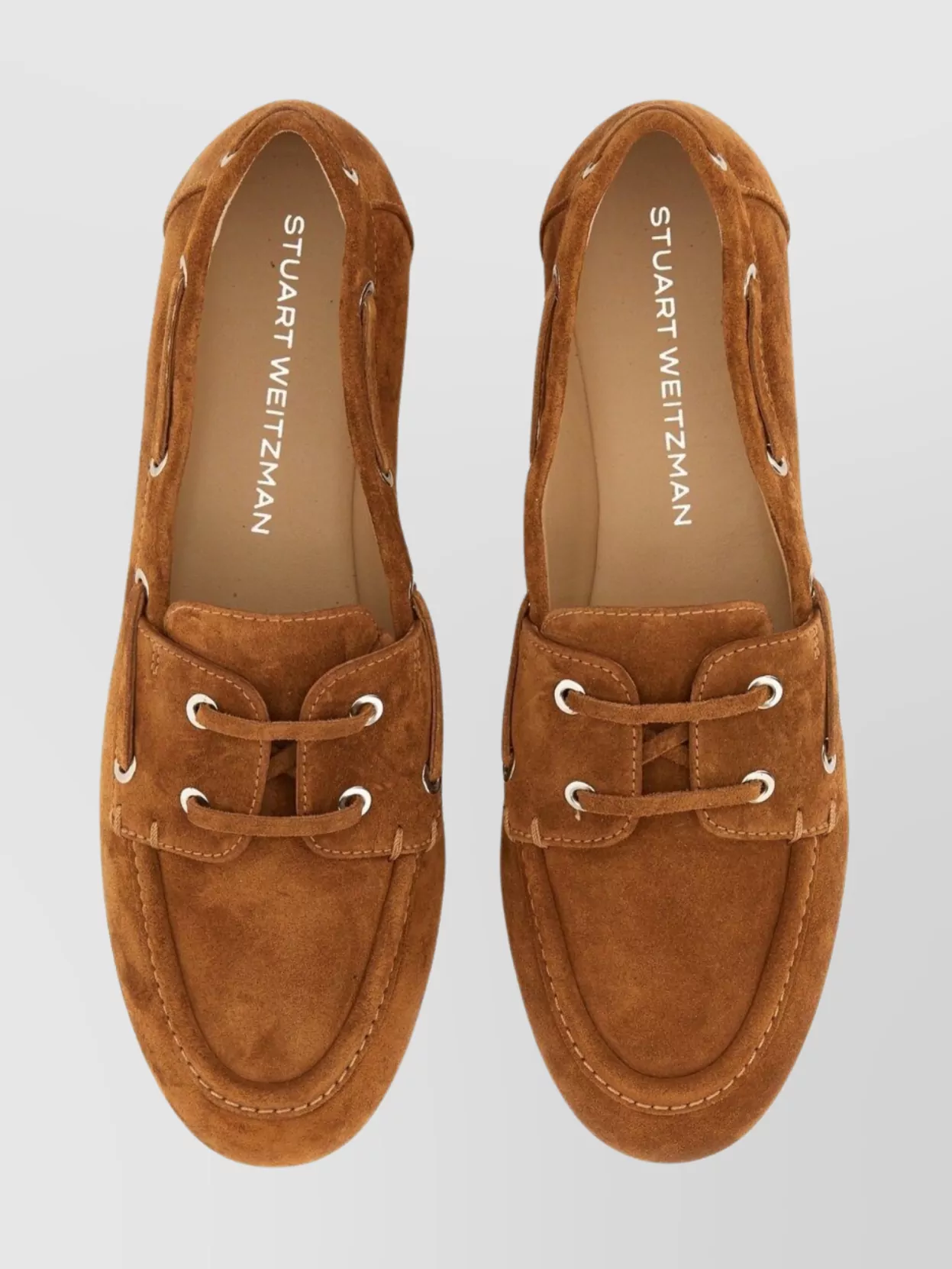 Stuart Weitzman Tinsley Moccasin Suede Loafers