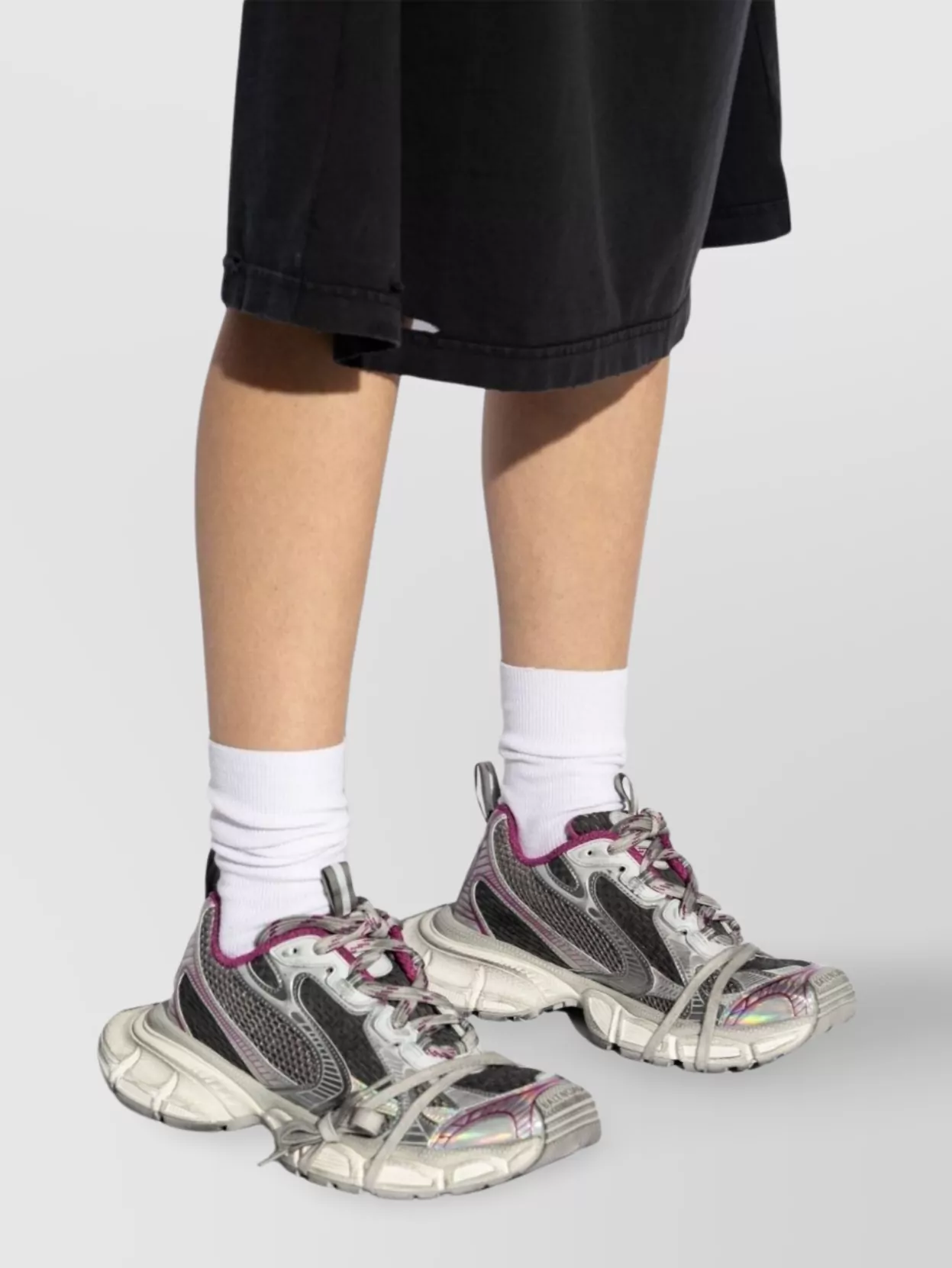 Balenciaga Mesh Low-Top Sneakers