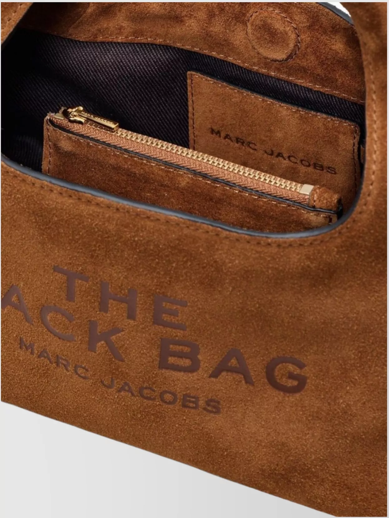 Marc Jacobs Compact Suede Top Handle Bag