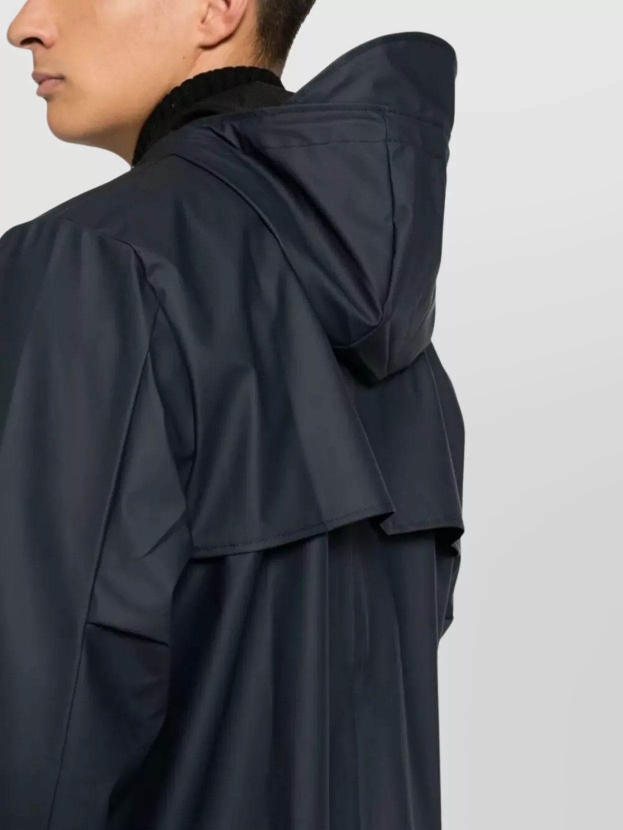 Rains Hooded Jacket Drawstring Hem