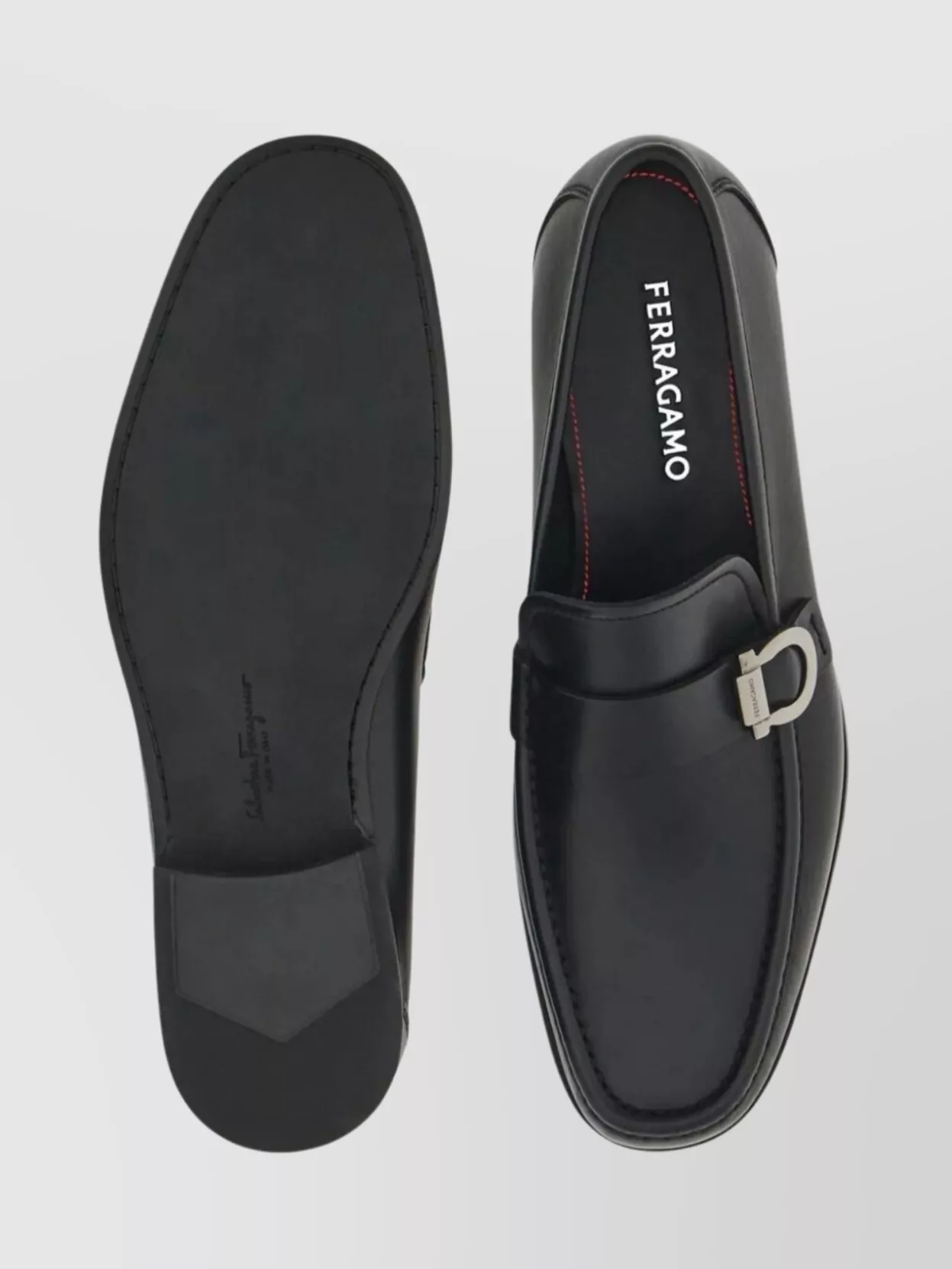 Ferragamo Gancini Ornament Caspian Loafers