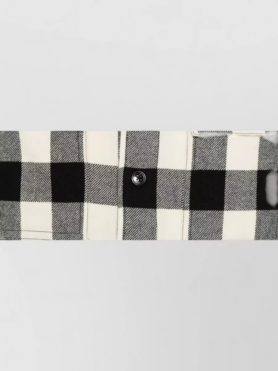 Ami Paris Checked Wool Shirt Jacket
