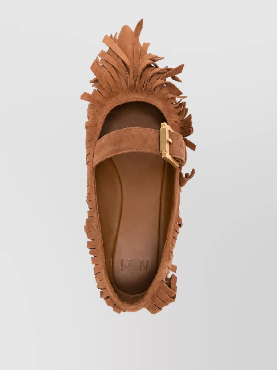 N 21 Leather Ballerina Shoes