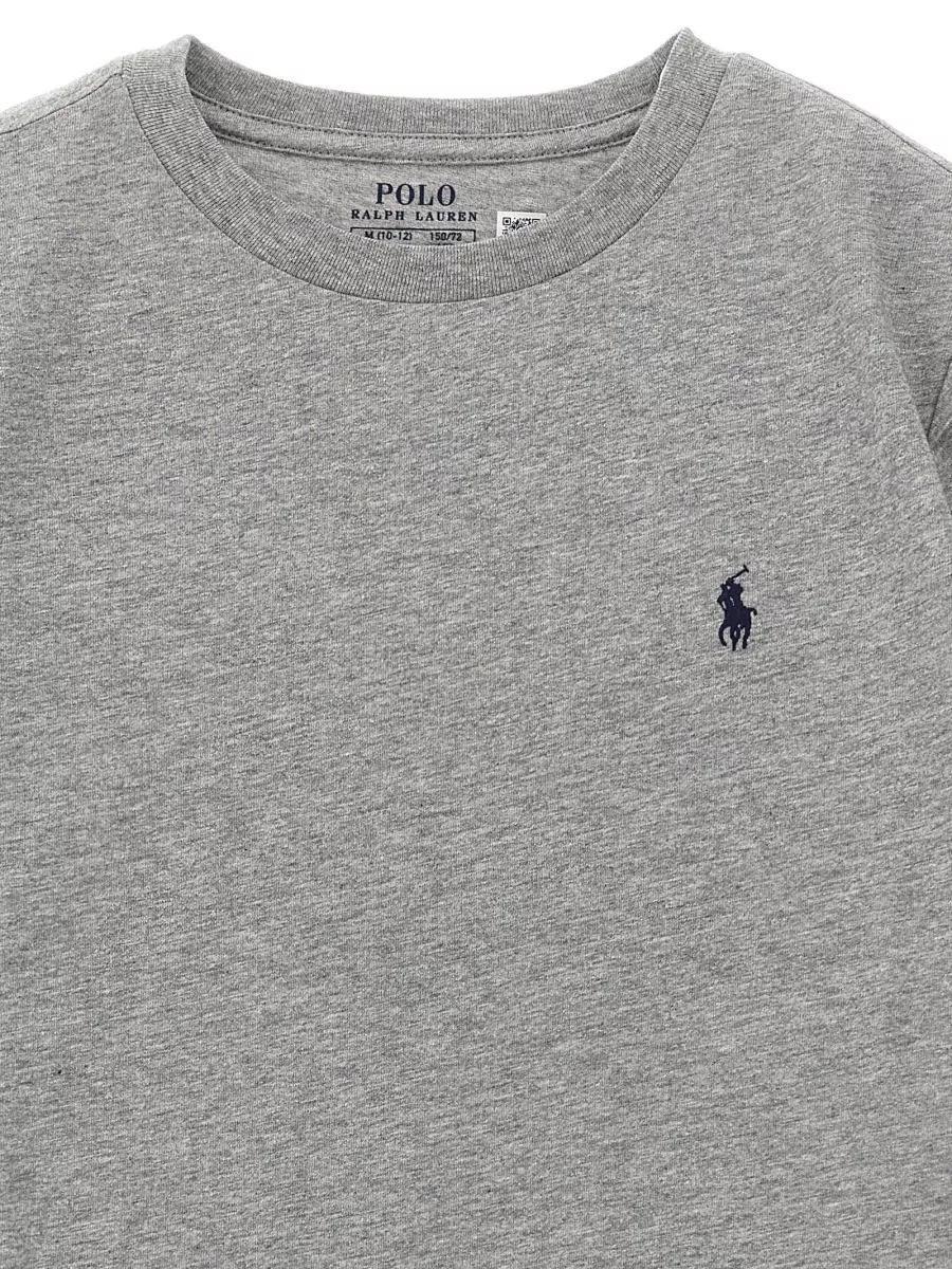 Polo Ralph Lauren Ribbed Crewneck Cotton T-Shirt