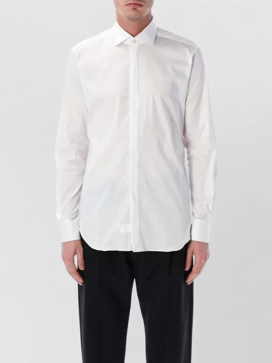 Xacus cotton poplin tailored shirt