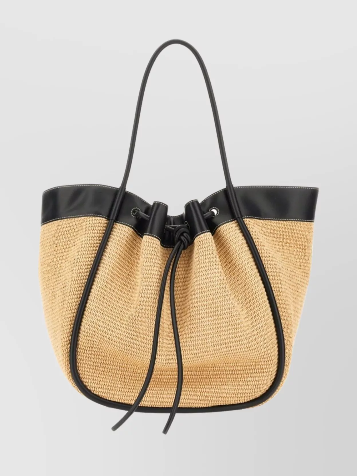 Proenza Schouler Large Ruffled Tote Bag With Woven Texture