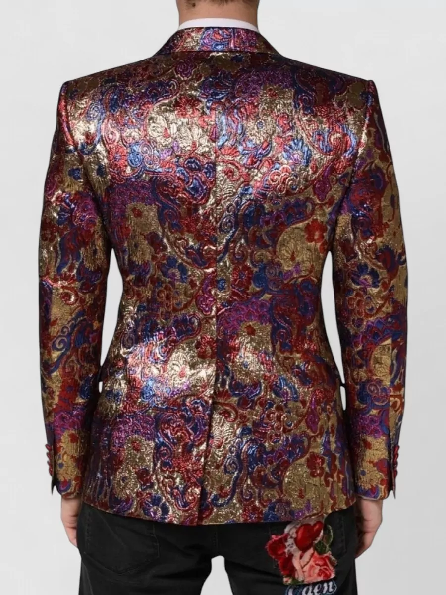 Dolce&Gabbana Jacquard Single-Breasted Blazer