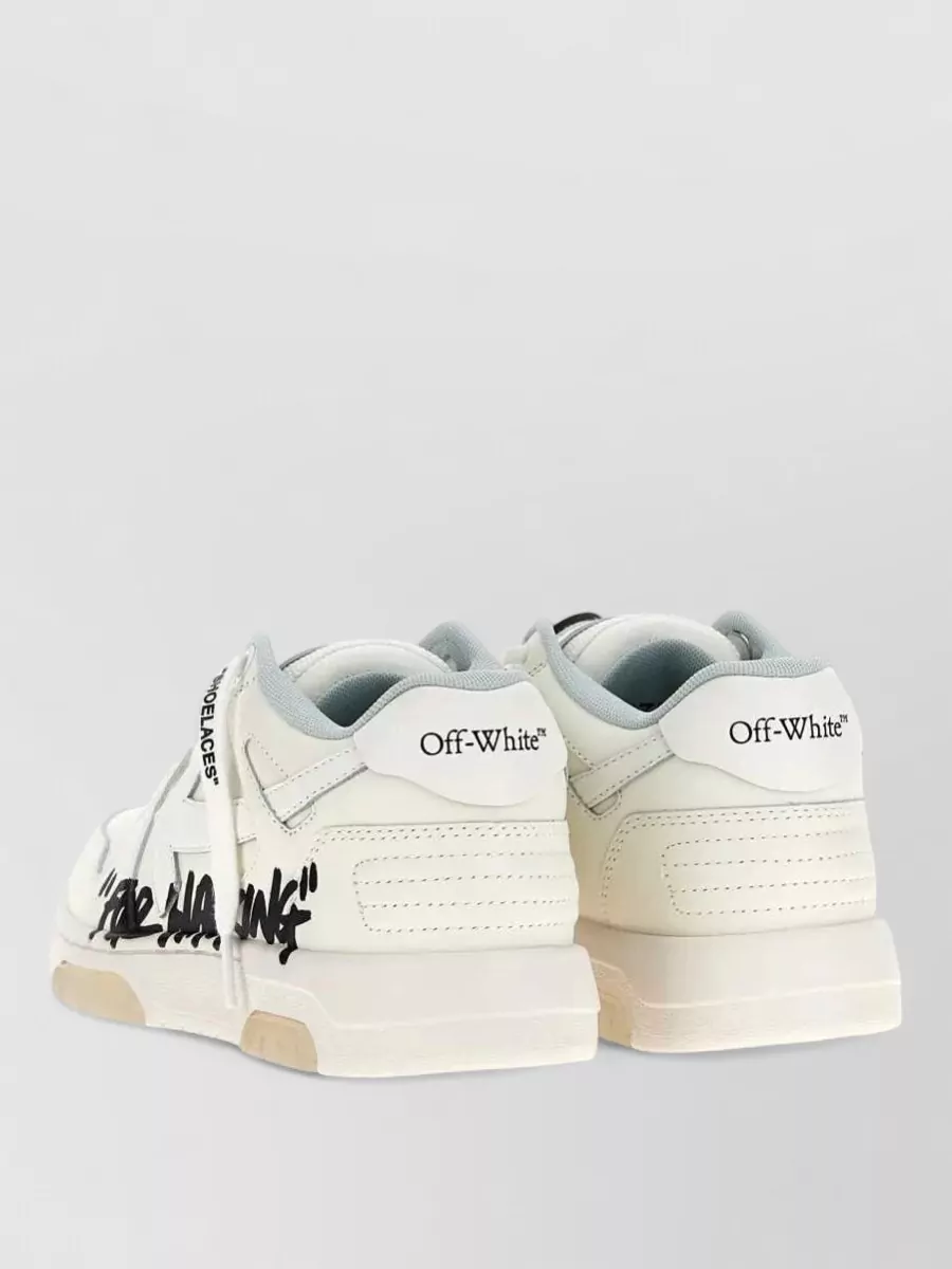Off-White Leather Low-Top Sneakers