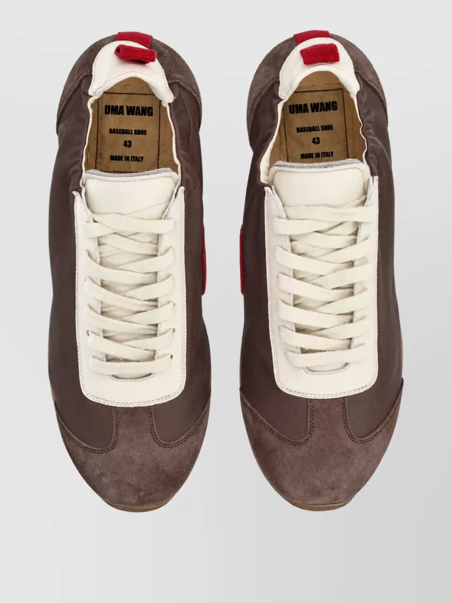 Uma Wang Leather Low-Top Sneakers