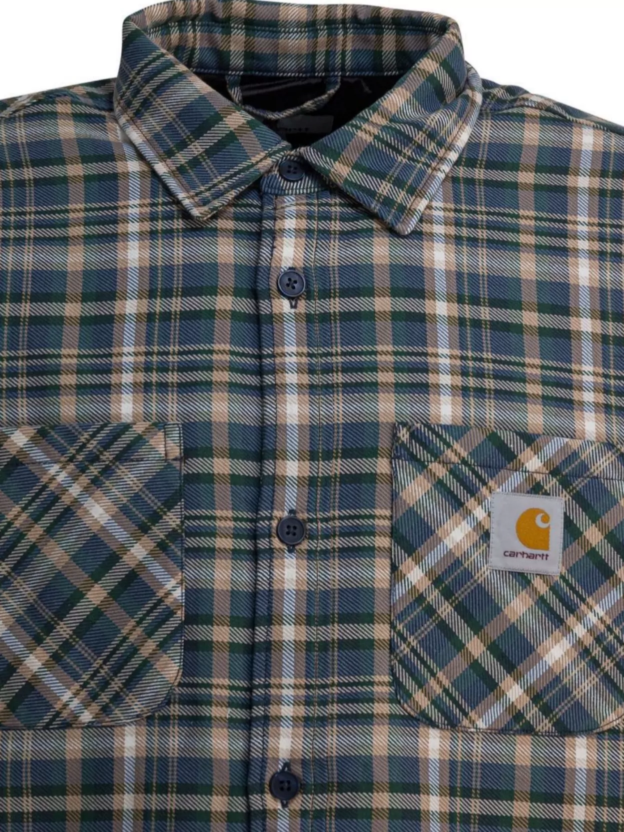 Carhartt Wip Overshirt Jacket With Plaid Pattern And Pockets