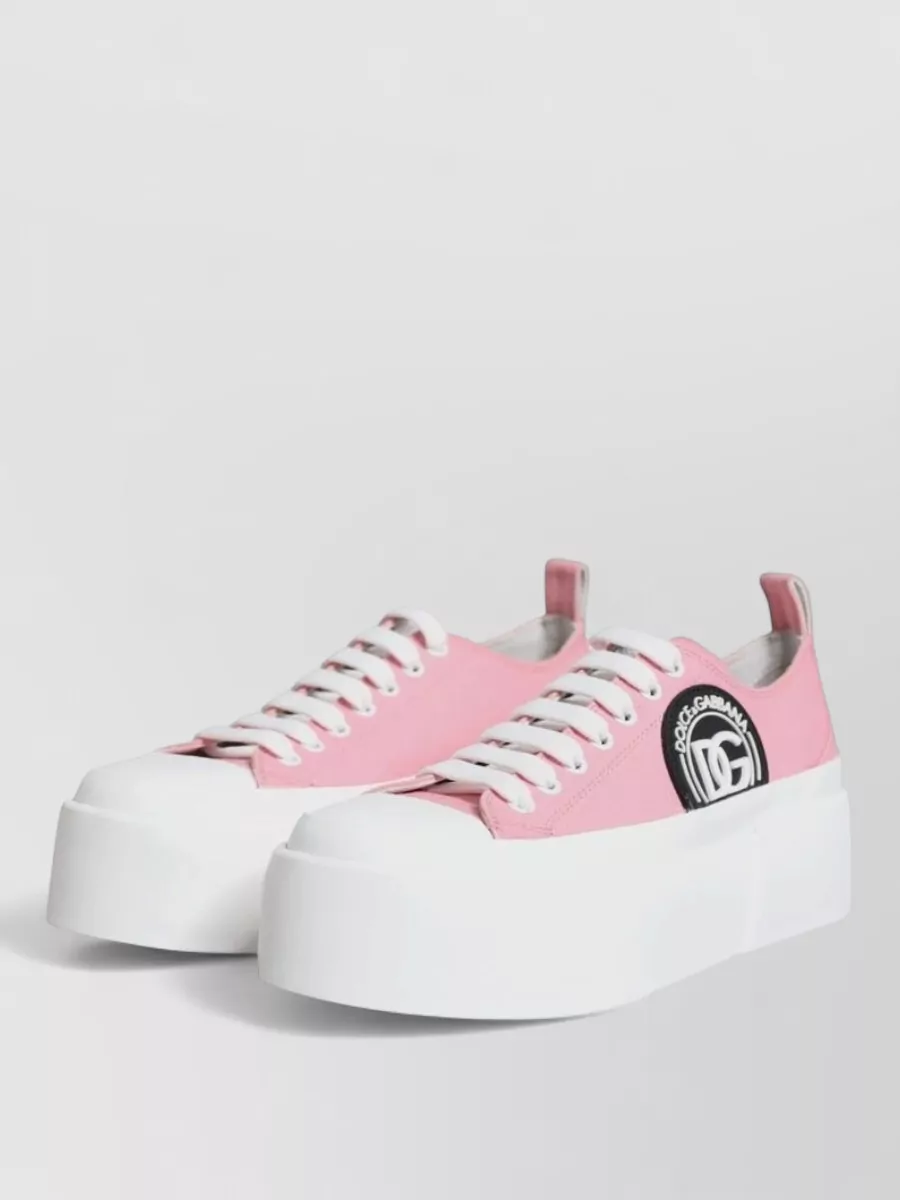 Dolce&Gabbana Canvas Logo Low Top Sneakers