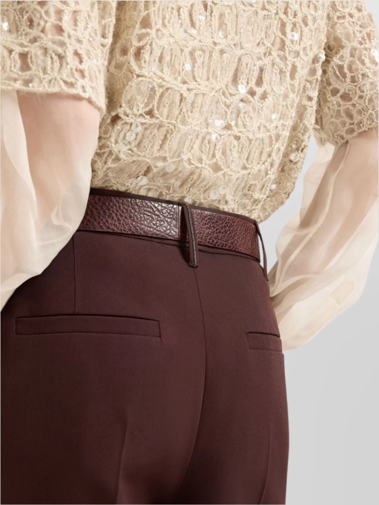 Brunello Cucinelli Tailored Straight Leg Trousers Pockets
