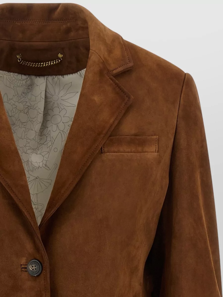 Golden Goose Leather Single-Breasted Suit Jacket
