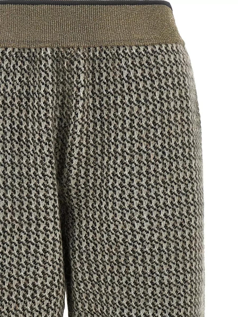 Brunello Cucinelli Houndstooth Track Pants