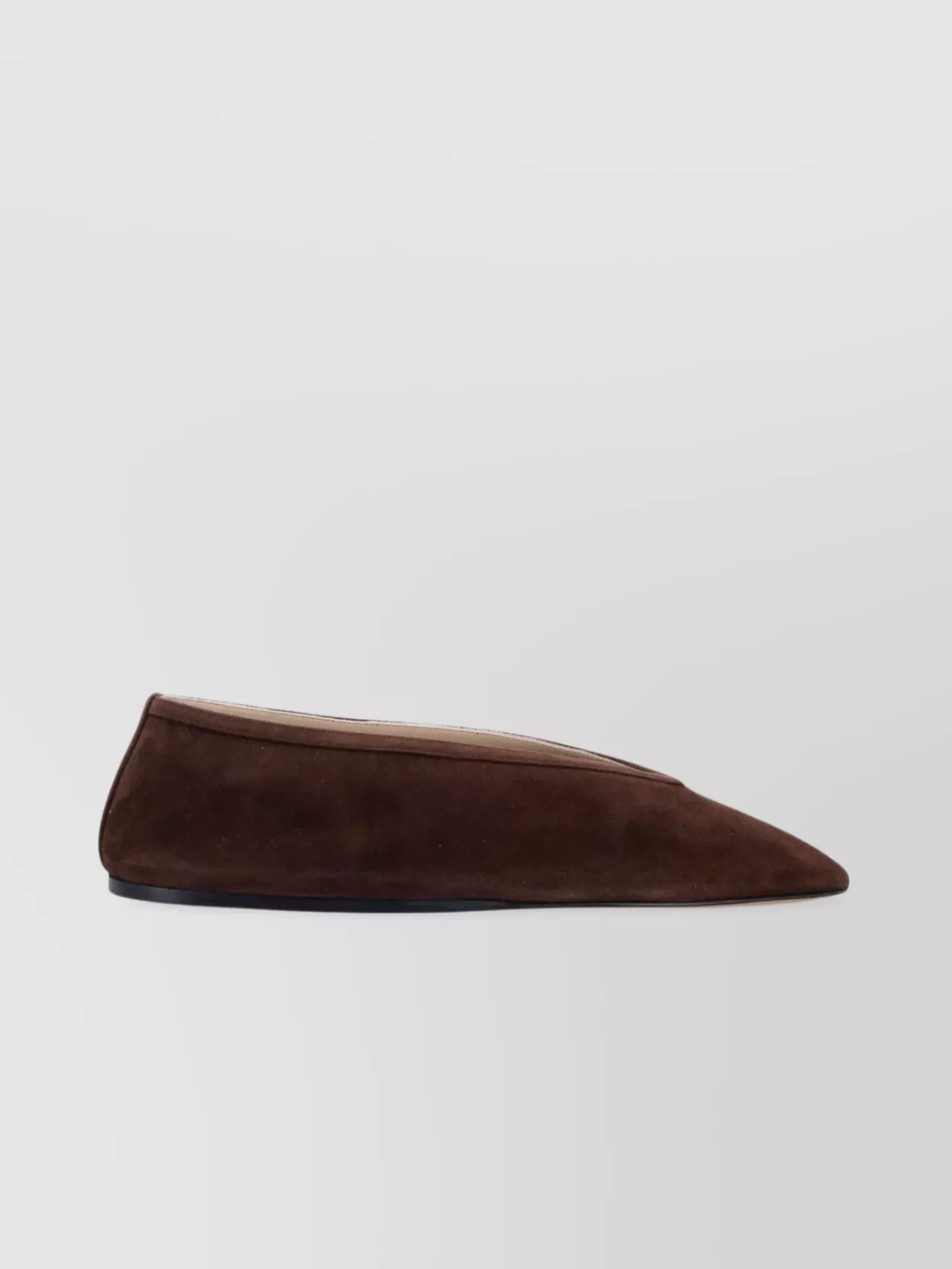 Le Monde Beryl Suede Pointed Toe Flat Sole Ballerina Shoes