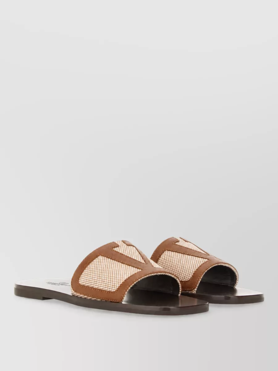 Valentino Garavani cotton slide sandals