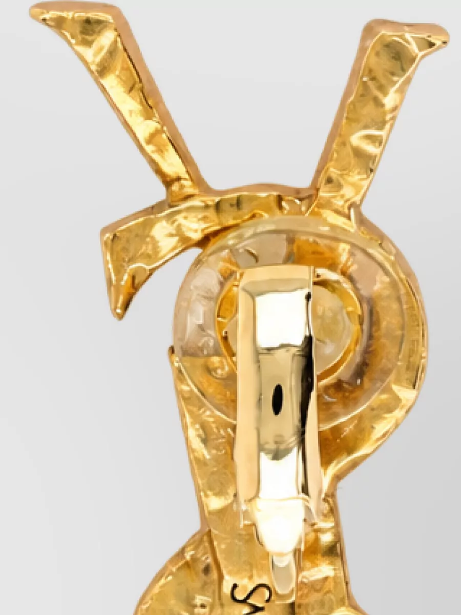 Saint Laurent metal brooch
