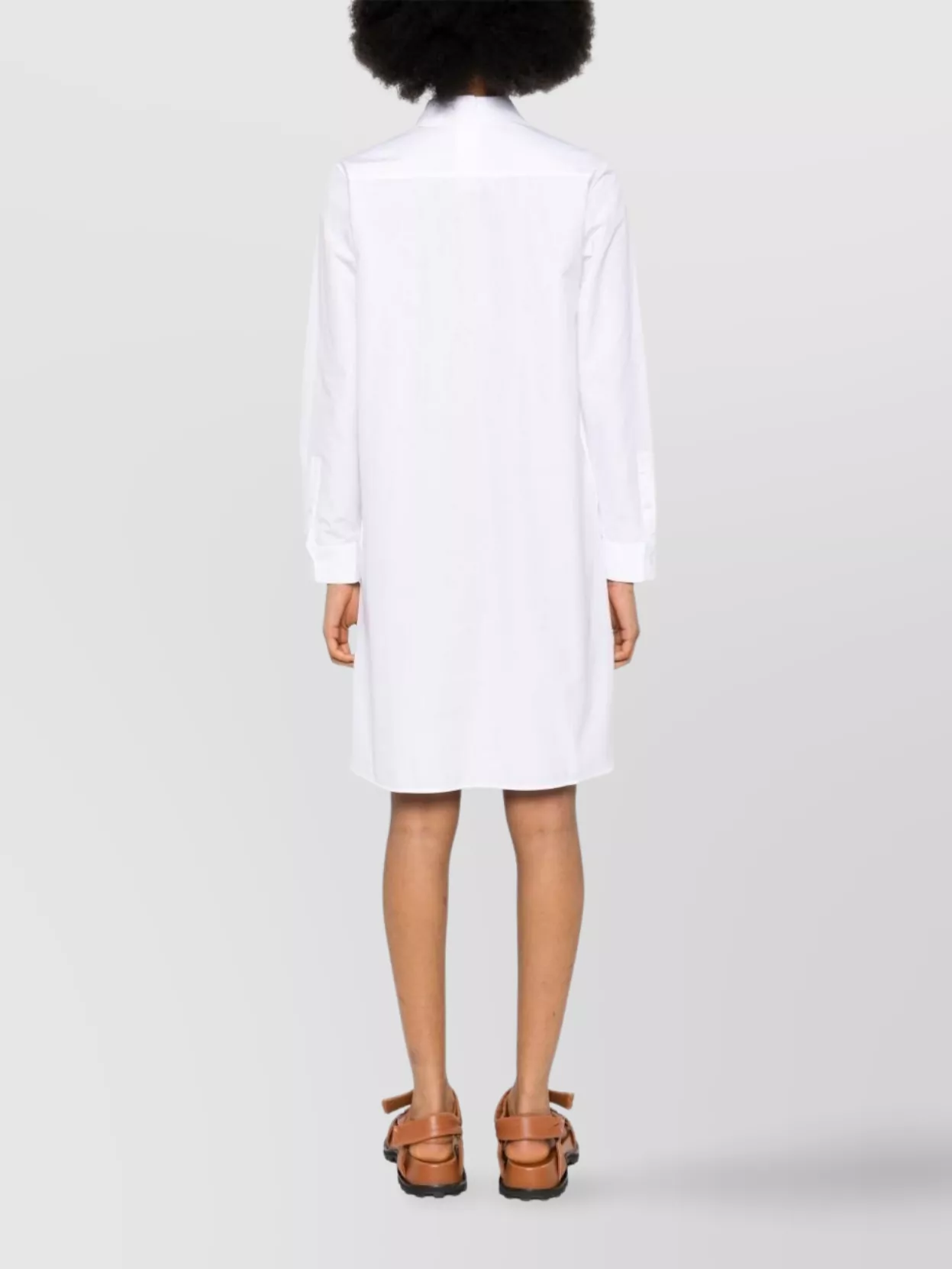 Max Mara Cotton Shirtdress Drawstring Waist