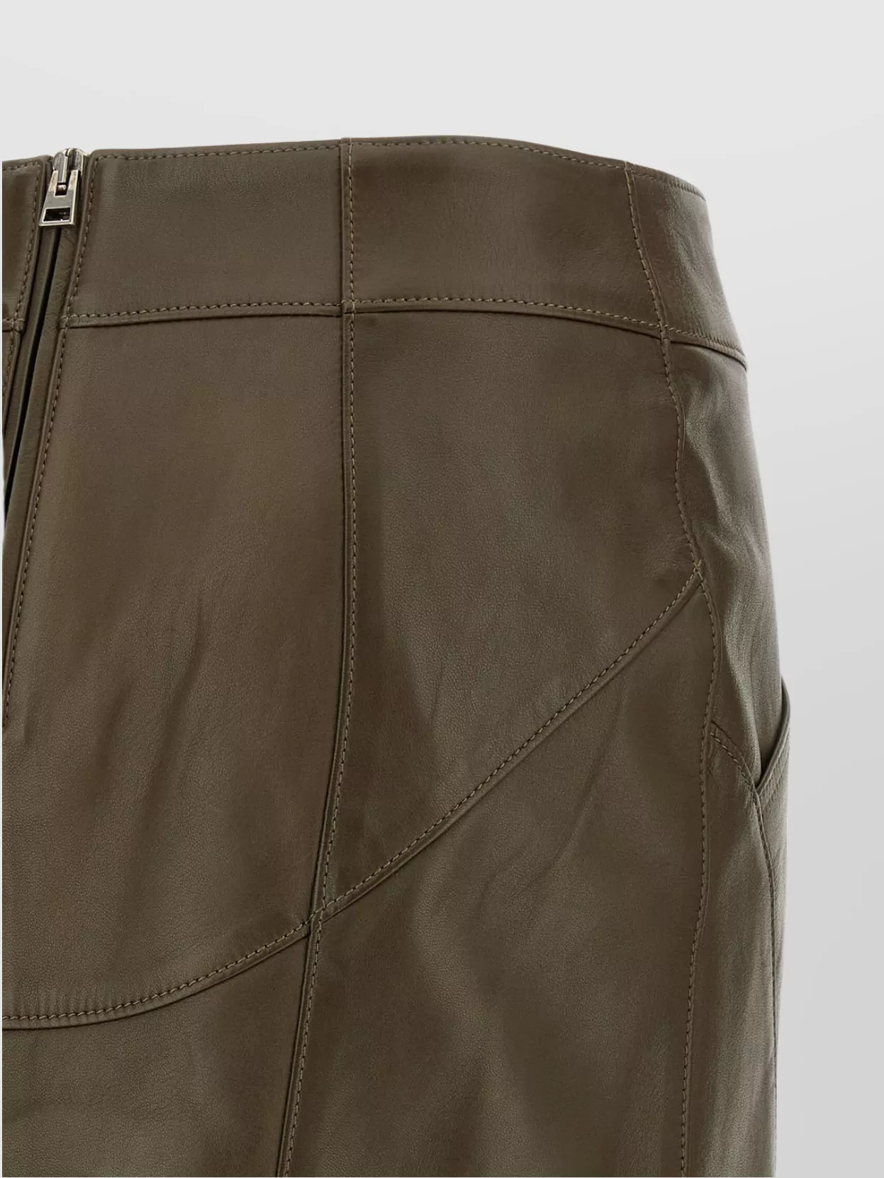 Tom Ford Buttoned Front Panel Stitching Skirt