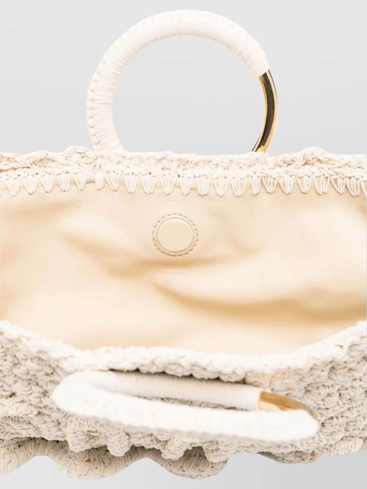 Chloé Small Crochet Tote Bag With Circular Handles