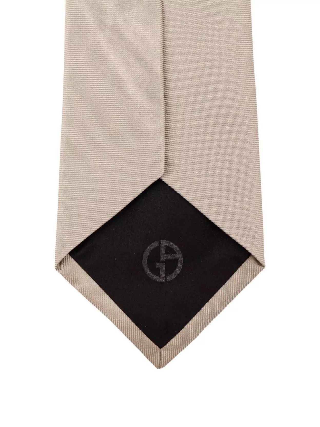 Giorgio Armani Luxe Silk Tie Monogram Detail