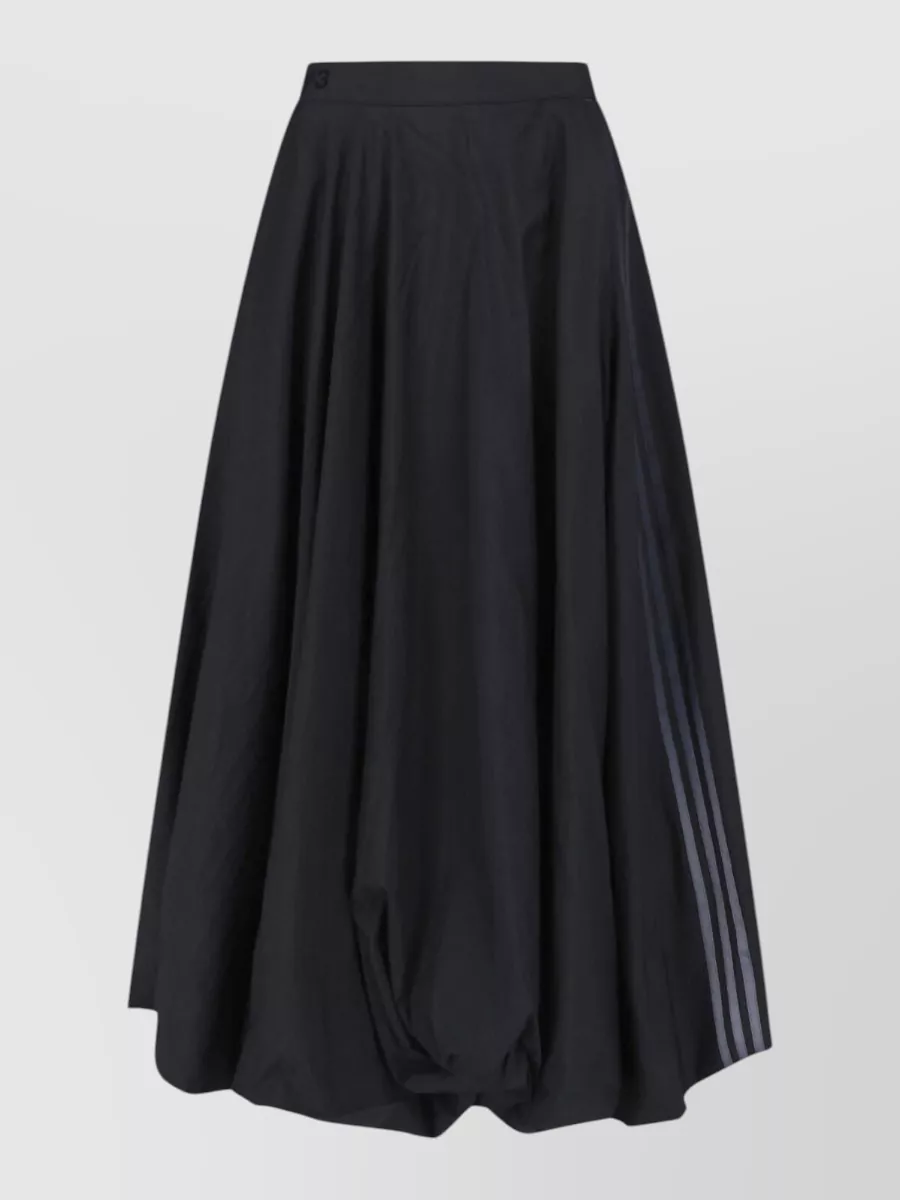 Y-3 Crinkled Balloon Midi Skirt