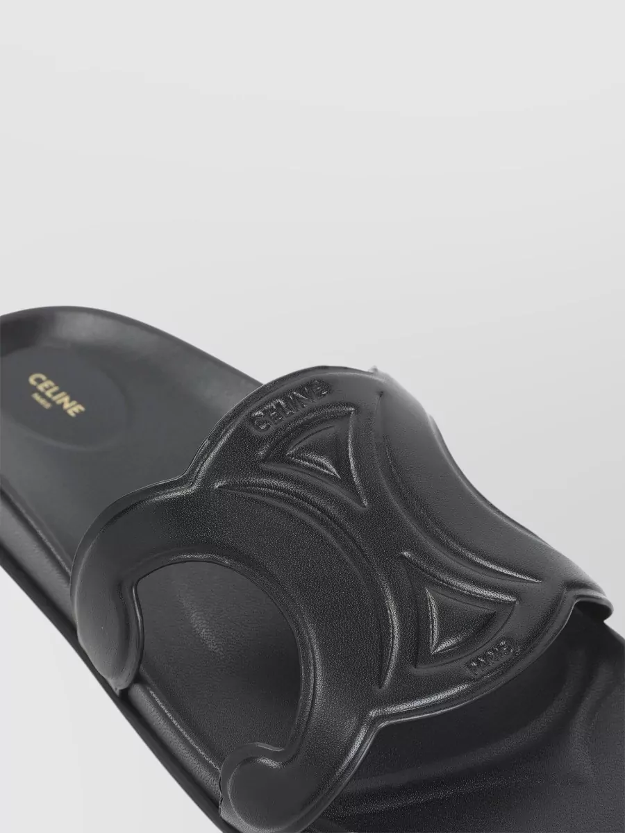 Celine Leather Slide Sandals