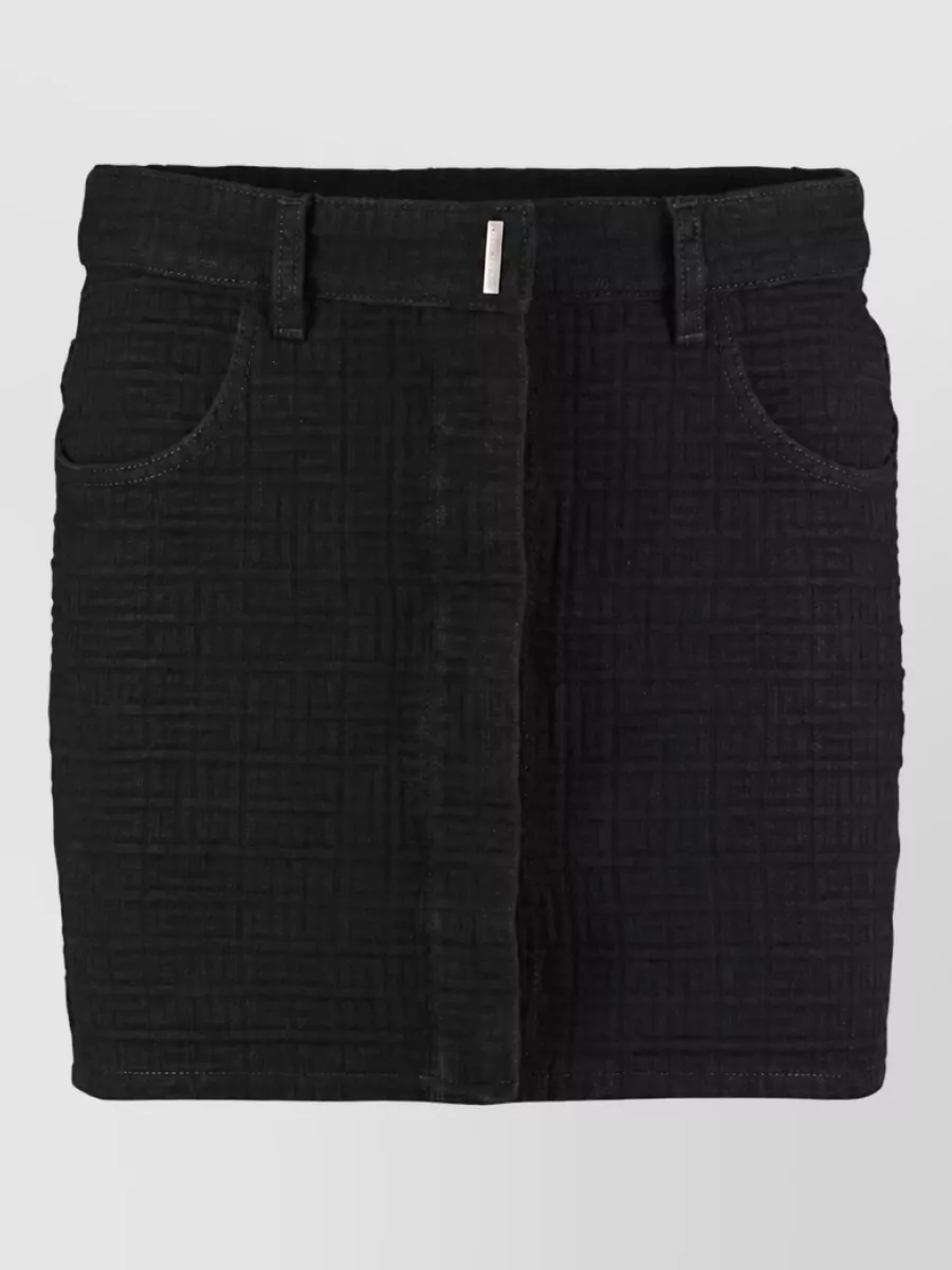 Givenchy Jacquard fitted skirt