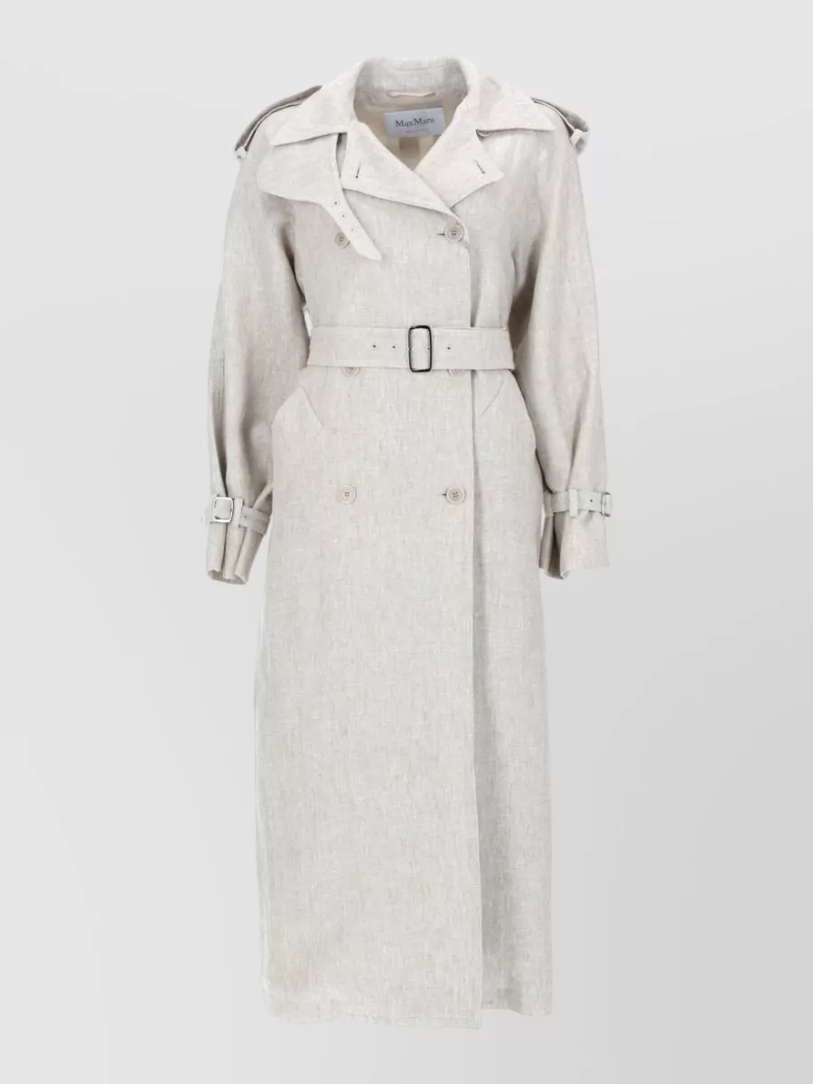 Max Mara linen double-breasted jacket