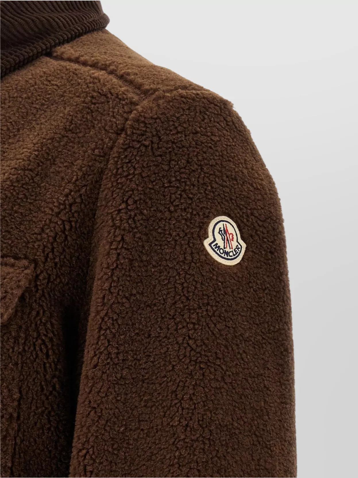 Moncler Cozy Jacket With Chest Pockets And Corduroy Collar