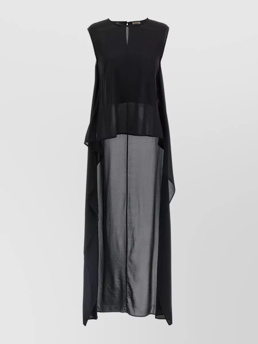 Di.la3 Pari' Silk Cutout Blouse