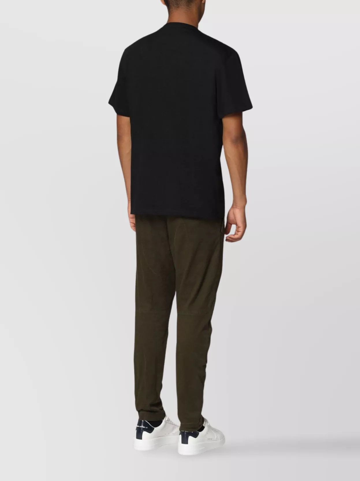 Shop Alexander Mcqueen Ribbed Crew-neck Cotton T-shirt