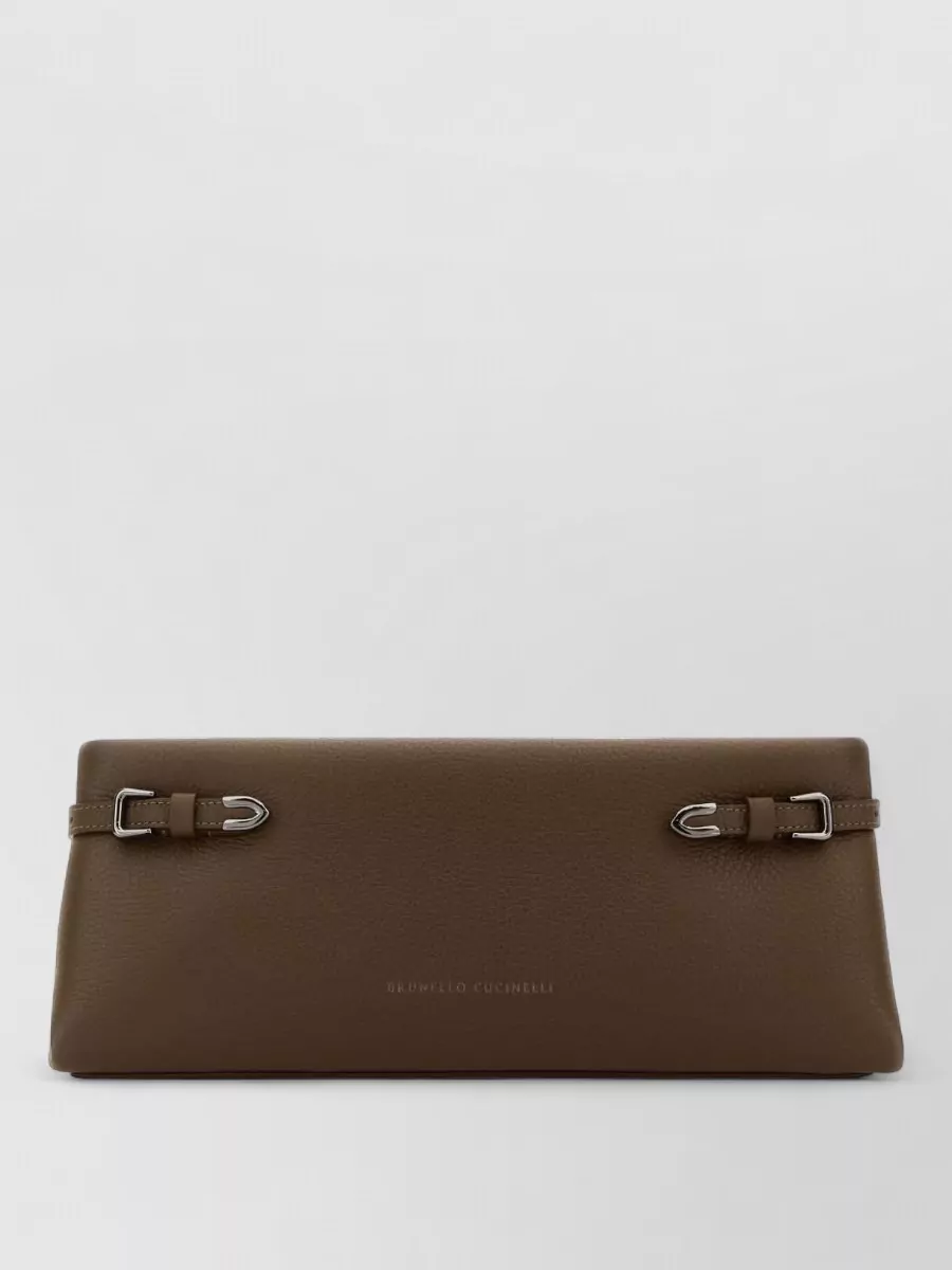 Brunello Cucinelli leather clutch bag