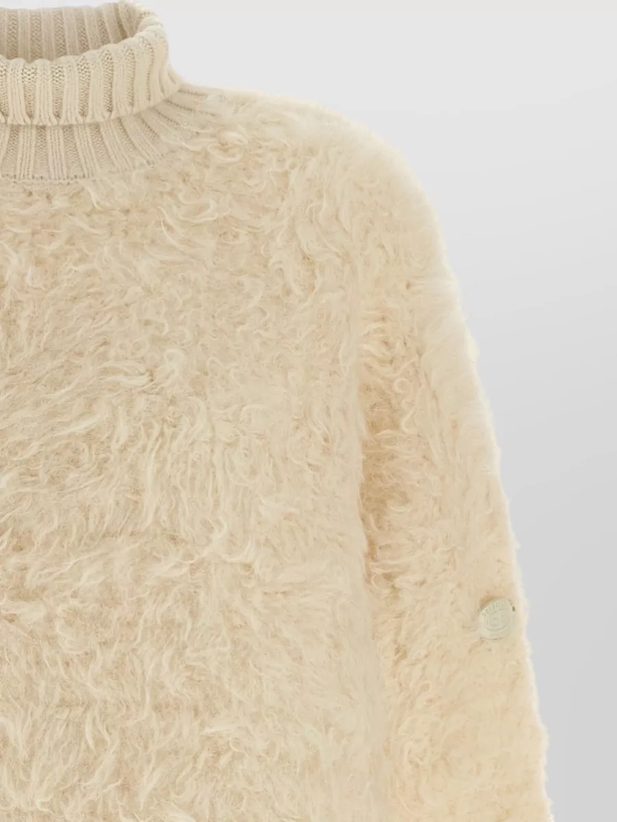 Goldbergh Alpaca Wool Ribbed Turtleneck Sweater