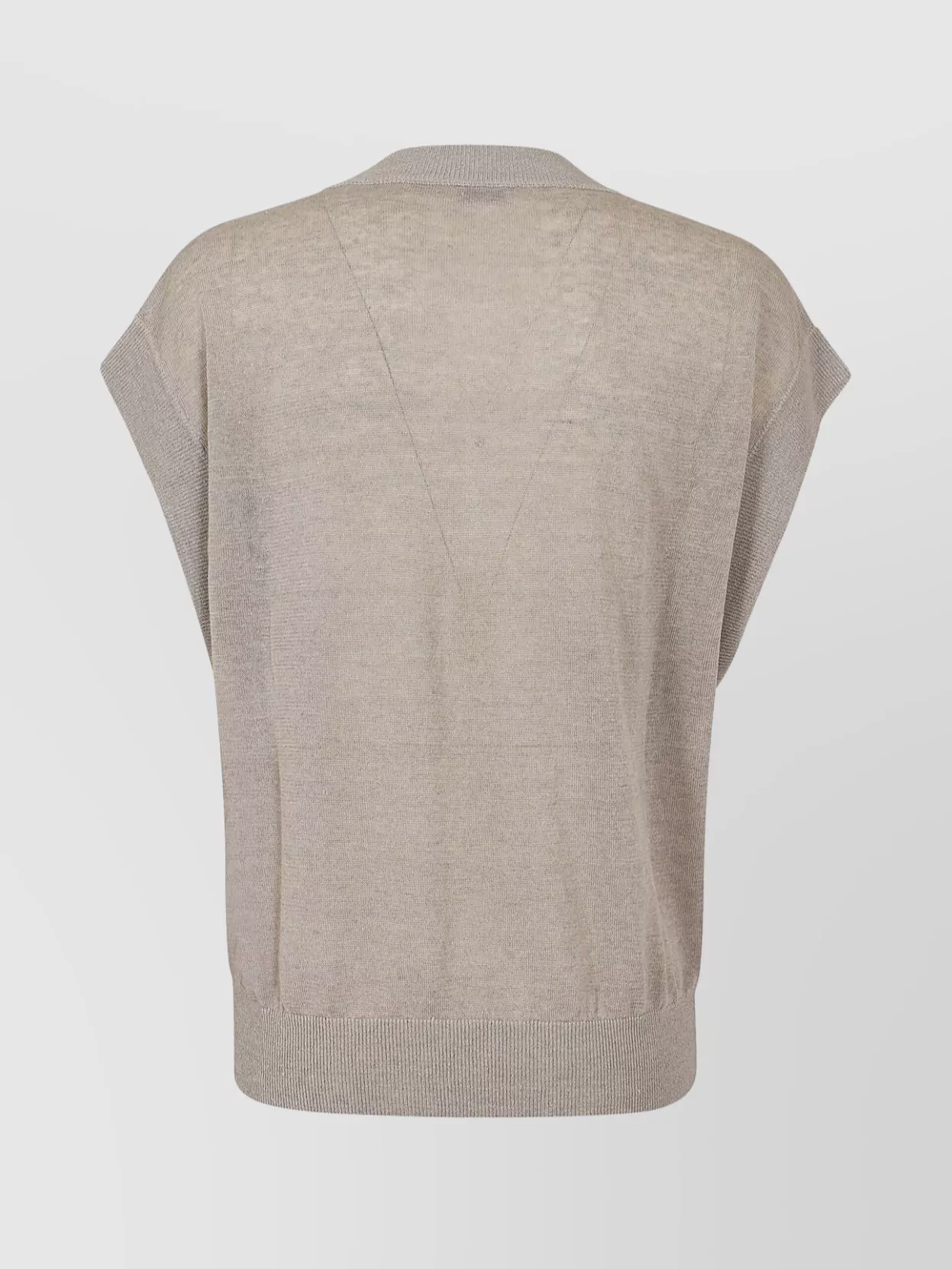 Brunello Cucinelli Knitwear With Cap Sleeves And Sequin Embellishments