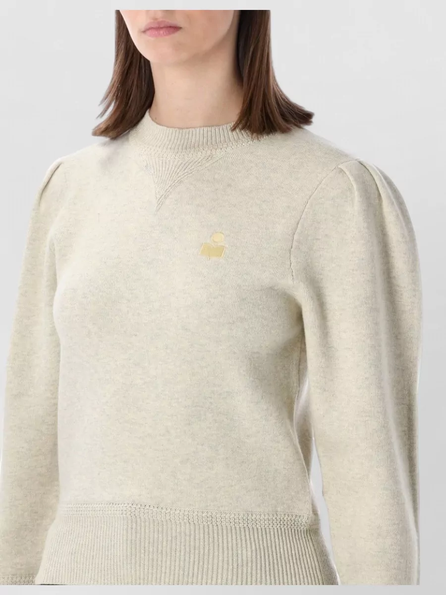 Isabel Marant Etoile Logo Print Knit Sweatshirt