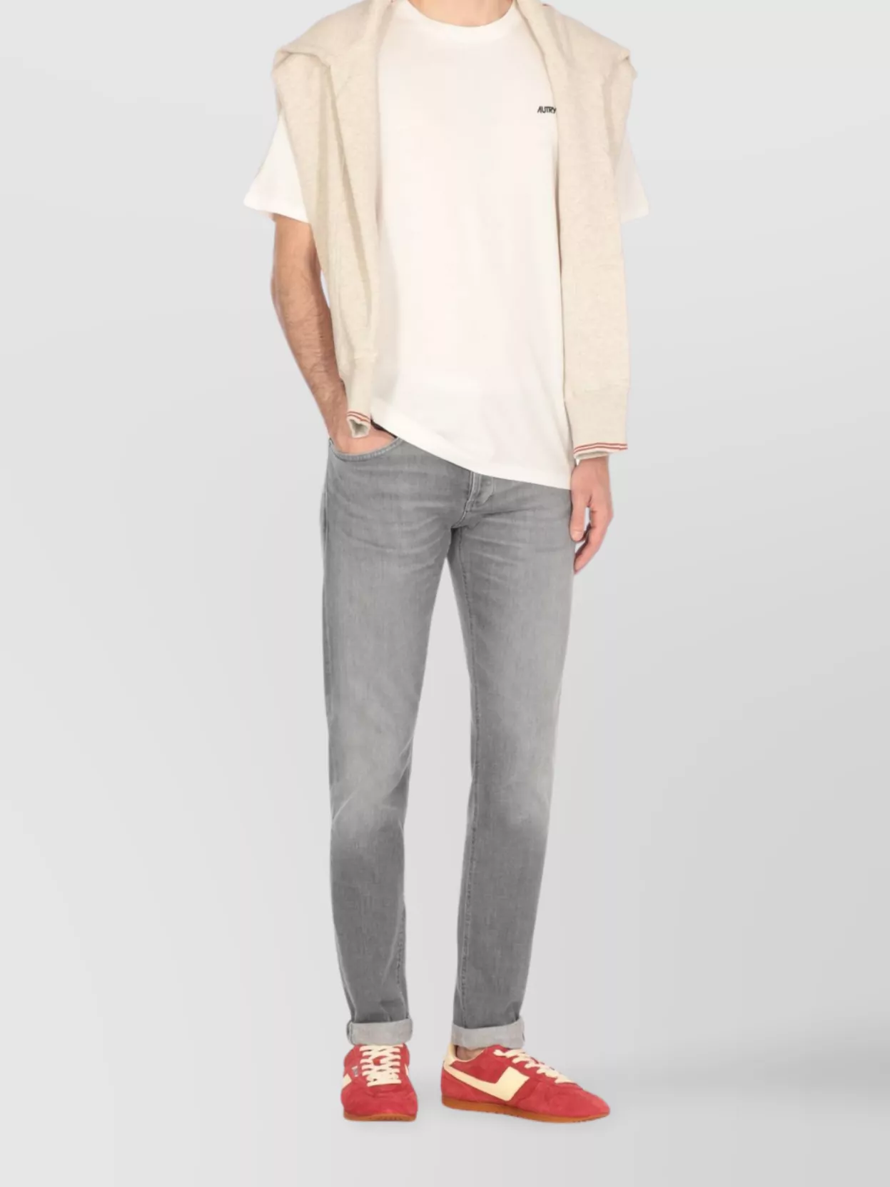 Autry Crew Neck Cotton T-Shirt