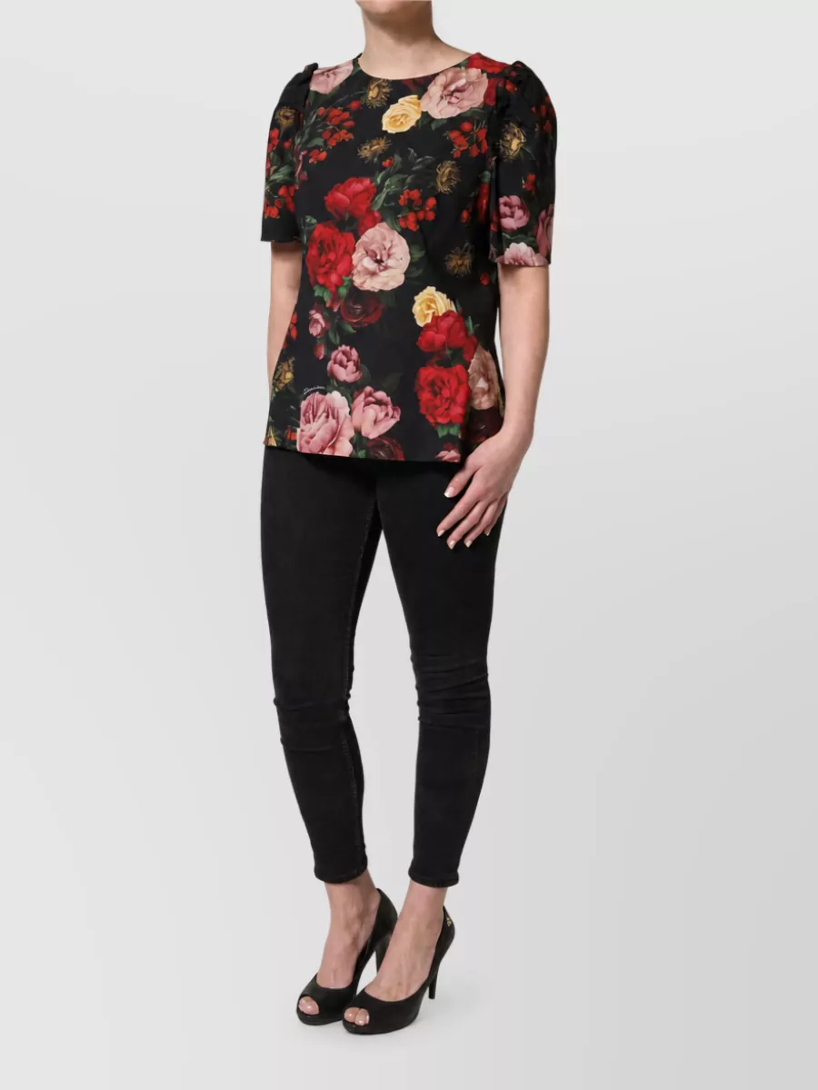 Dolce&Gabbana Floral Frill Blouse