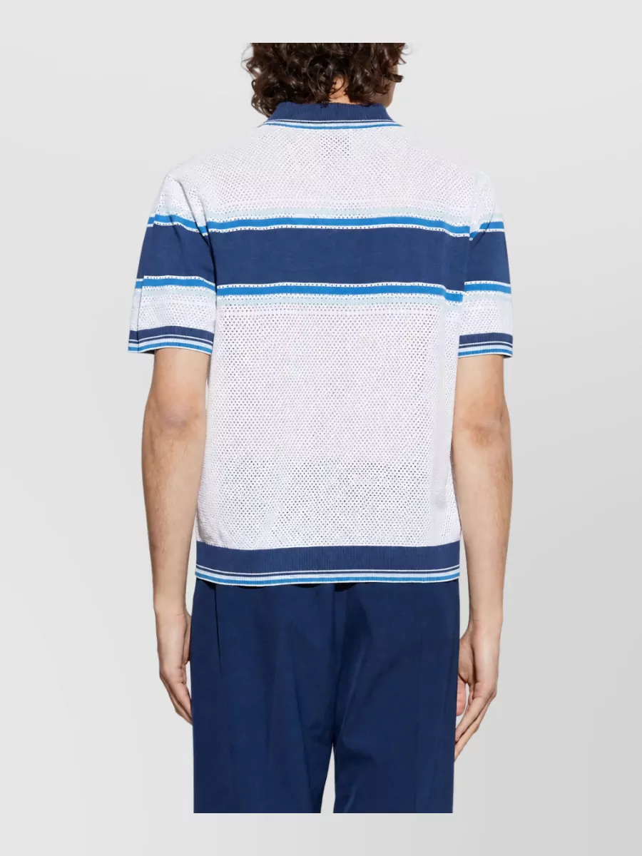 Casablanca Striped Polo Shirt