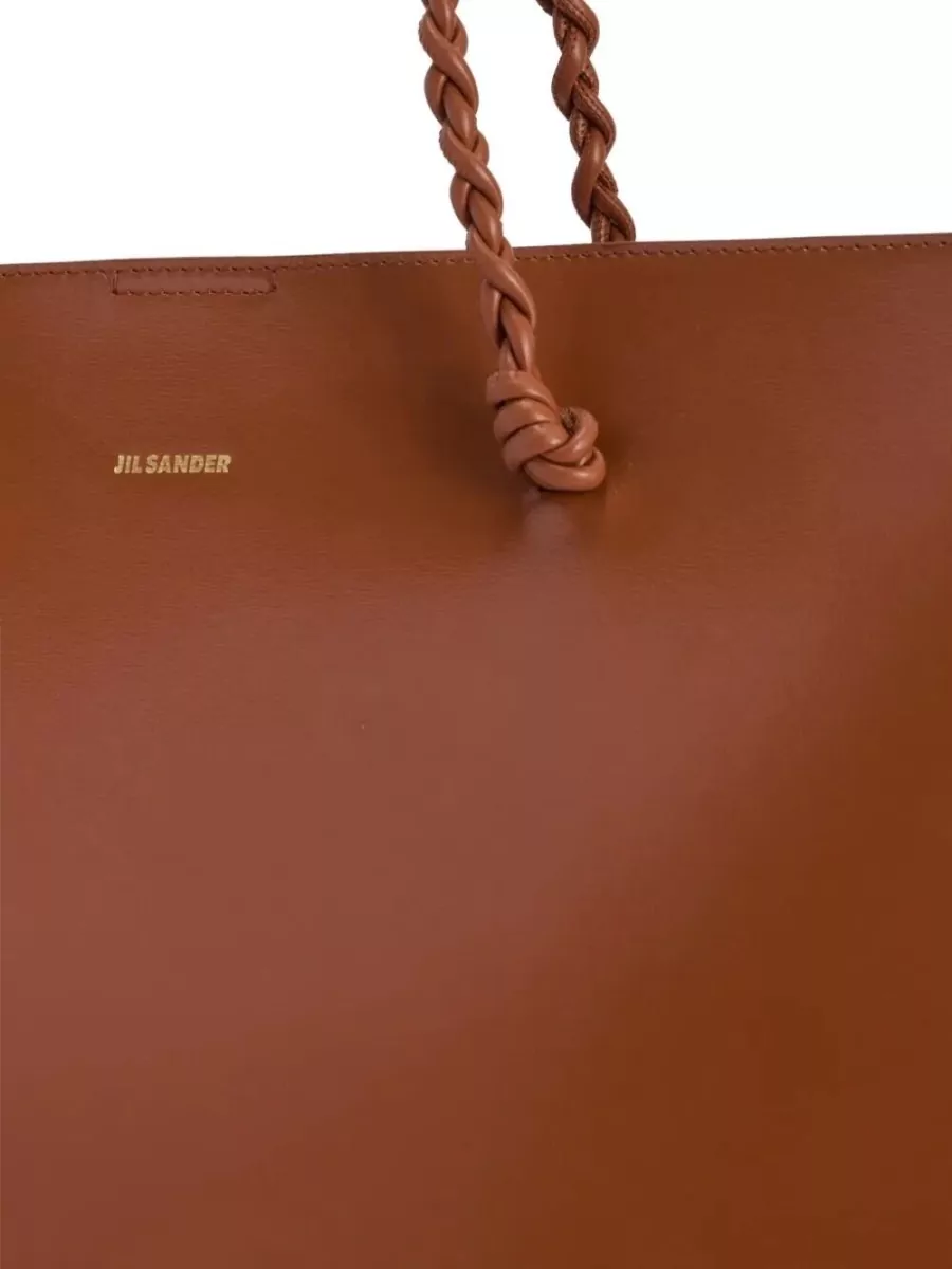 Jil Sander Tangle Leather Tote Bag